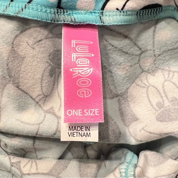 LuLaRoe Disney OS Leggings Bundle • Minnie Mouse Tribal + Teal Polka Dot - Picture 5 of 6